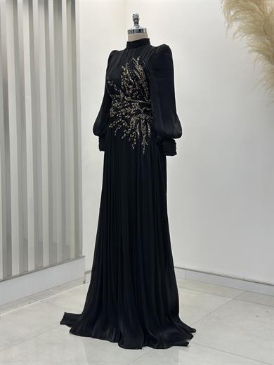 Astoria Abiye Siyah-Gold 