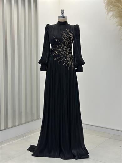 Astoria Abiye Siyah-Gold 