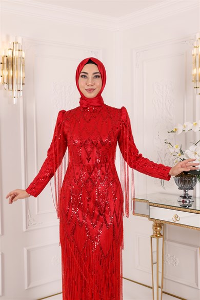 Ayza Abiye Kırmızı 