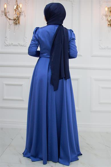 Berceste abiye indigo