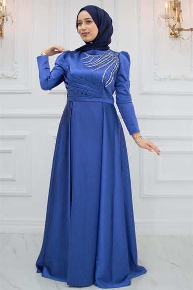 Berceste abiye indigo