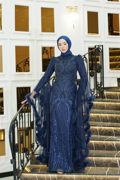 Diamond Abiye Lacivert