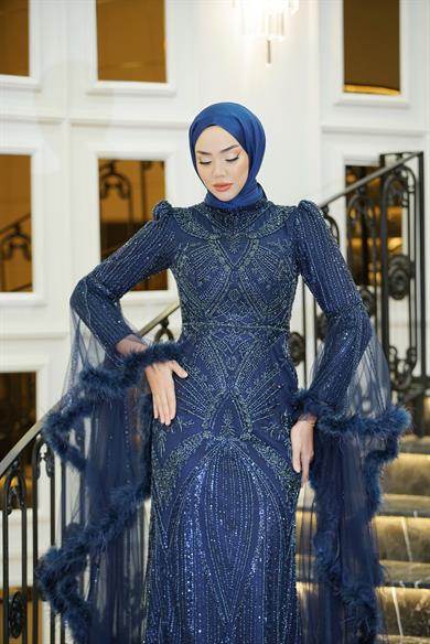 Diamond Abiye Lacivert