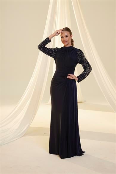 Dicle Abiye Lacivert