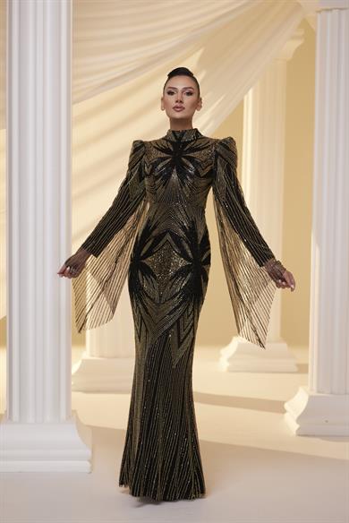 Dilan Abiye Sİyah Beyaz