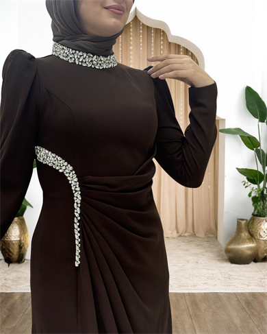 Dilem Abiye Kahverengi