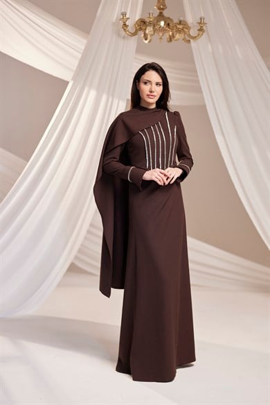 Elara Abiye Kahverengi