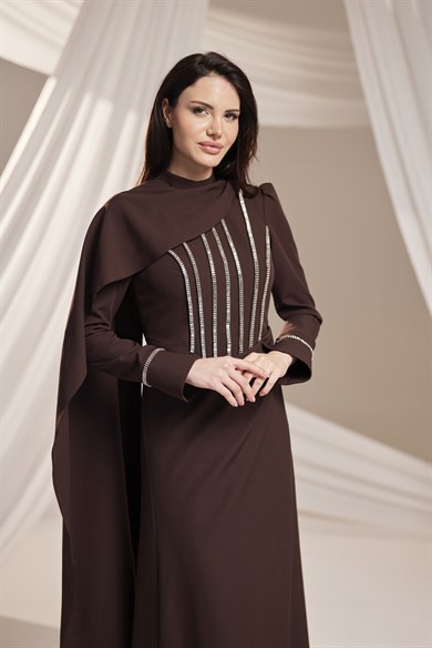 Elara Abiye Kahverengi