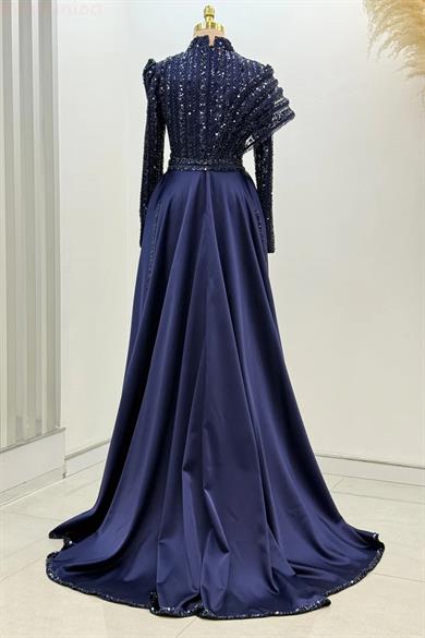 Elegance Abiye Lacivert