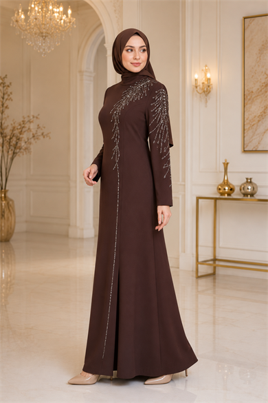 Azra Abiye Kahverengi