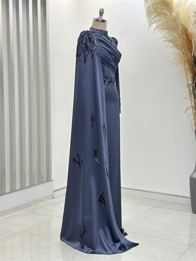 Garnili Abiye İndigo