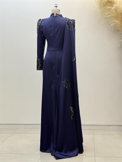 Garnili Abiye Lacivert