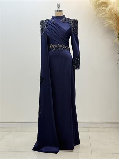 Garnili Abiye Lacivert