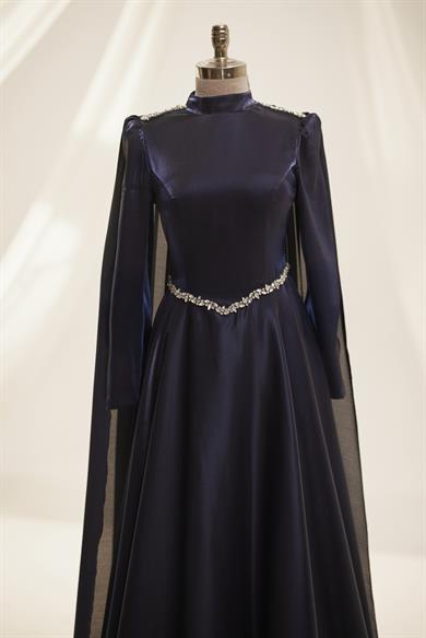 Hilal Abiye Lacivert