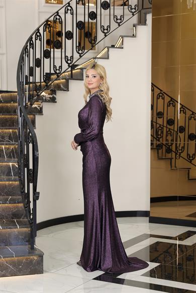 Hürrem Abiye Simli Mürdüm