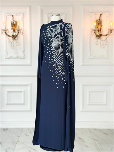 Hüsna Abiye Lacivert