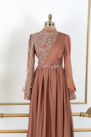 Irmak Tesettür Abiye Bakır