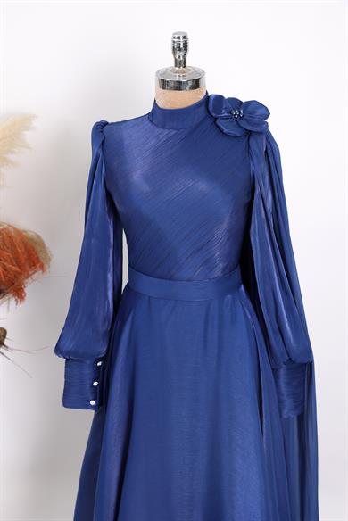 Kuğu Abiye Lacivert 