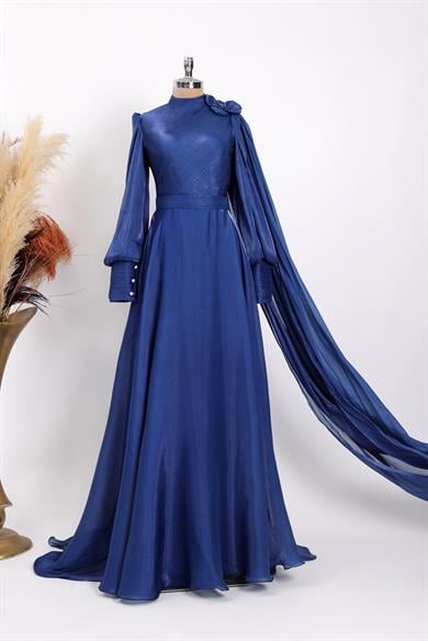 Kuğu Abiye Lacivert 