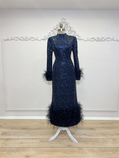 Leyna Abiye Lacivert