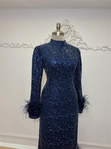 Leyna Abiye Lacivert