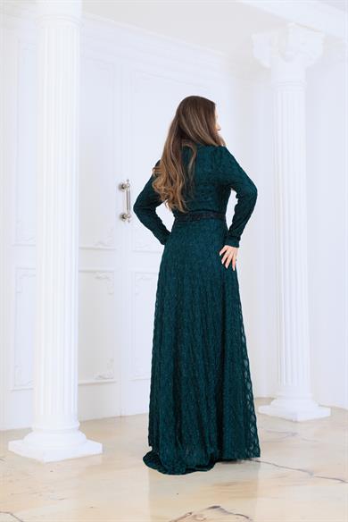 Lina Dantel Abiye Yeşil