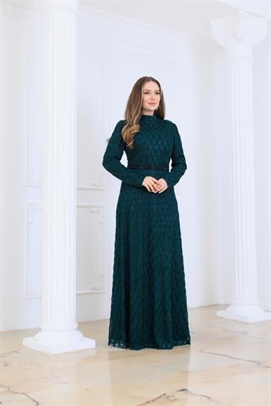 Lina Dantel Abiye Yeşil