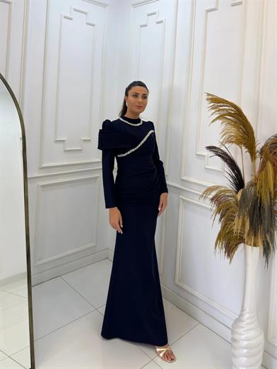 Loria Abiye Lacivert 