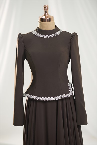 Luna Abiye Kahverengi