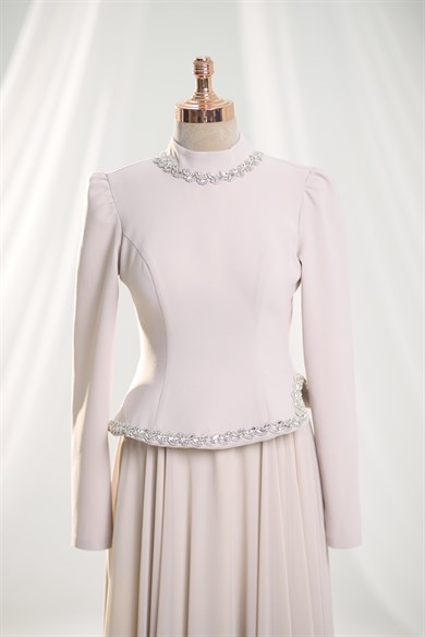 Luna Abiye Taş Rengi