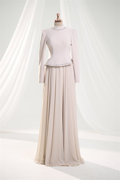 Luna Abiye Taş Rengi