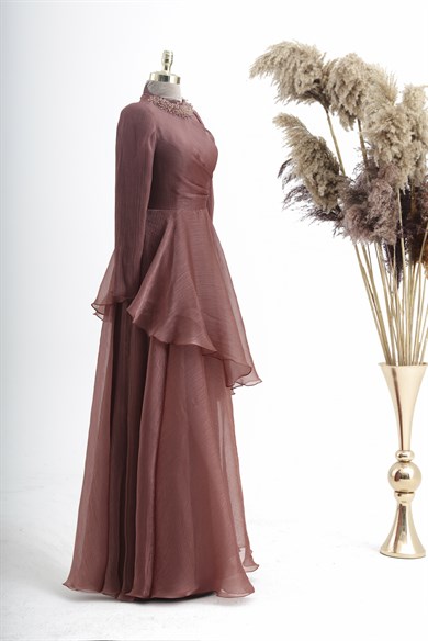 Manolya Tesettür Abiye Bakır