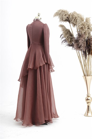 Manolya Tesettür Abiye Bakır