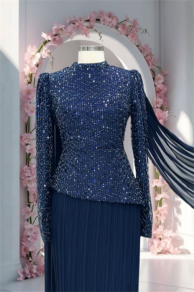 Masal Abiye Lacivert