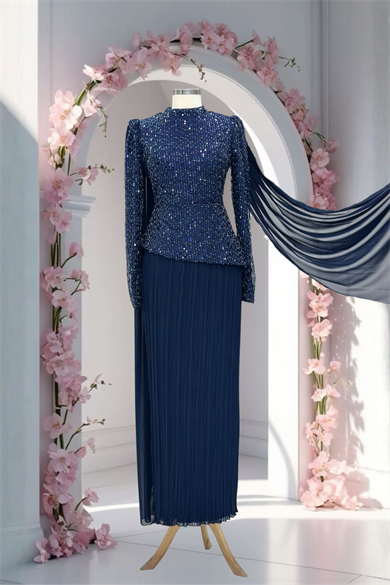 Masal Abiye Lacivert