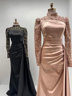 Meyra Evening Dress Caramel