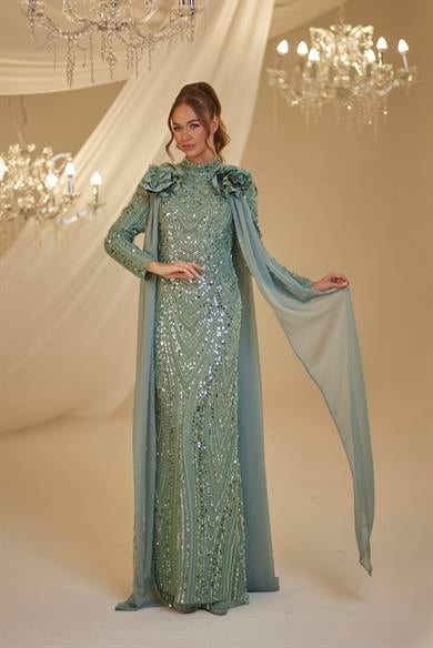 Mihrimah Abiye Mint Yeşili