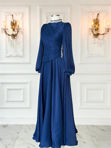 Nergis Abiye Lacivert 