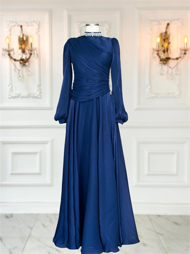 Nergis Abiye Lacivert 