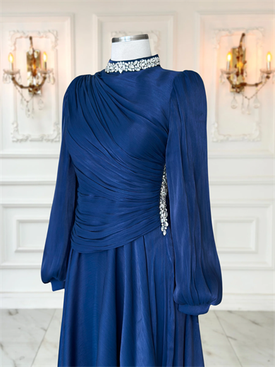 Nergis Abiye Lacivert 