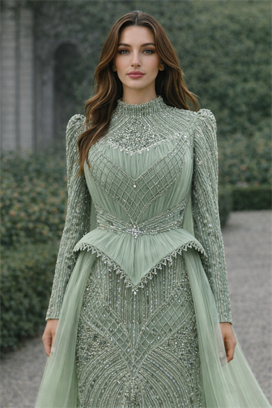 Neva Abiye Mint Yeşili