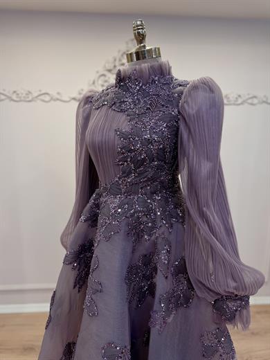 Piliseli Midi Boy Abiye Lila