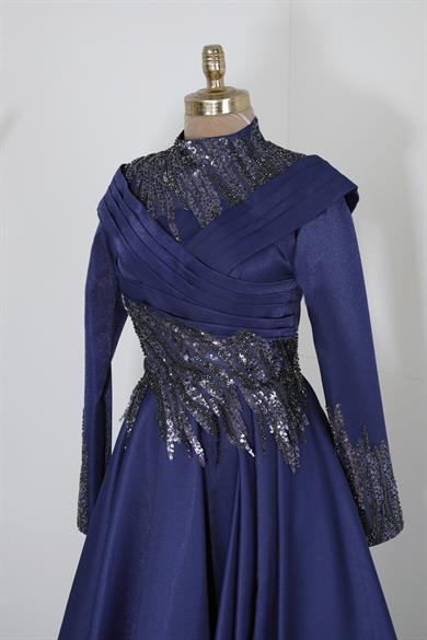 Şaheste Abiye Lacivert