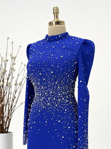 Samanyolu Abiye Saks Mavi 