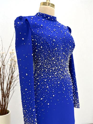 Samanyolu Abiye Saks Mavi 