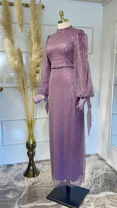 Sude Evening Dress Rose Dried