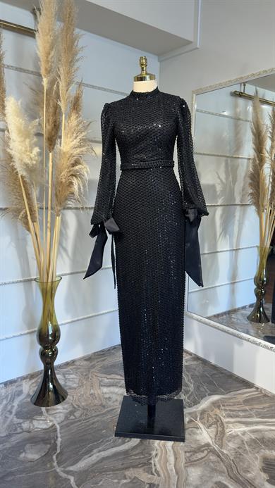 Sude Evening Dress Black 