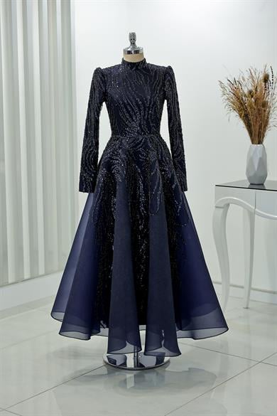 Venüs Abiye Lacivert