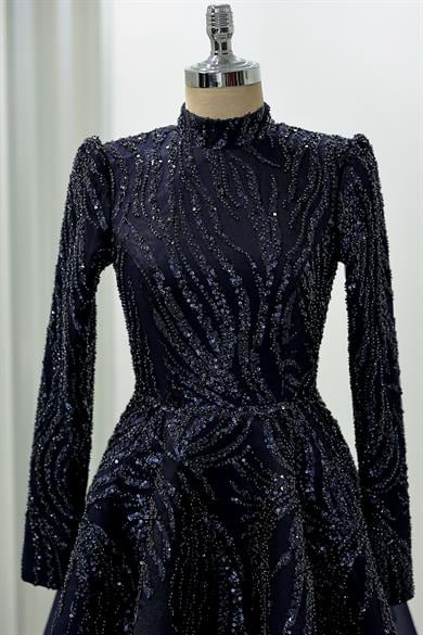 Venüs Abiye Lacivert