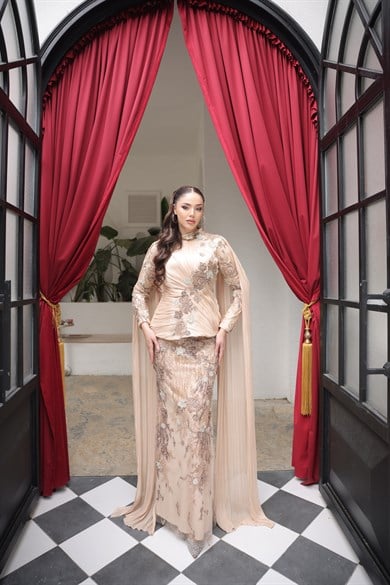 Venüs Abiye Rose Gold